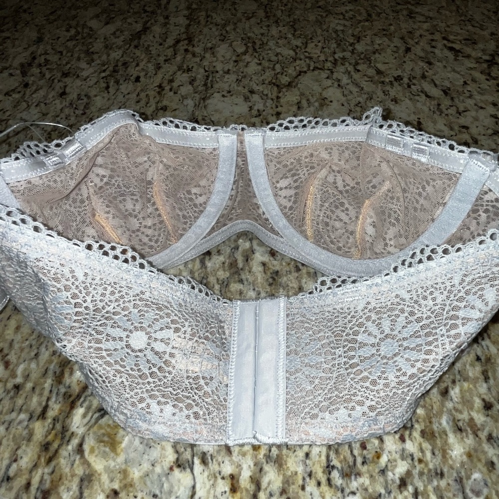 💗GET 20% OFF💗 NWT Free People Starla Underwire Convertible Lace Bra - Skies - Picture 6 of 9